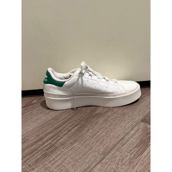 Adidas Stan Smith Platform Sneakers White Green Women Size 8 - Picture 4 of 9